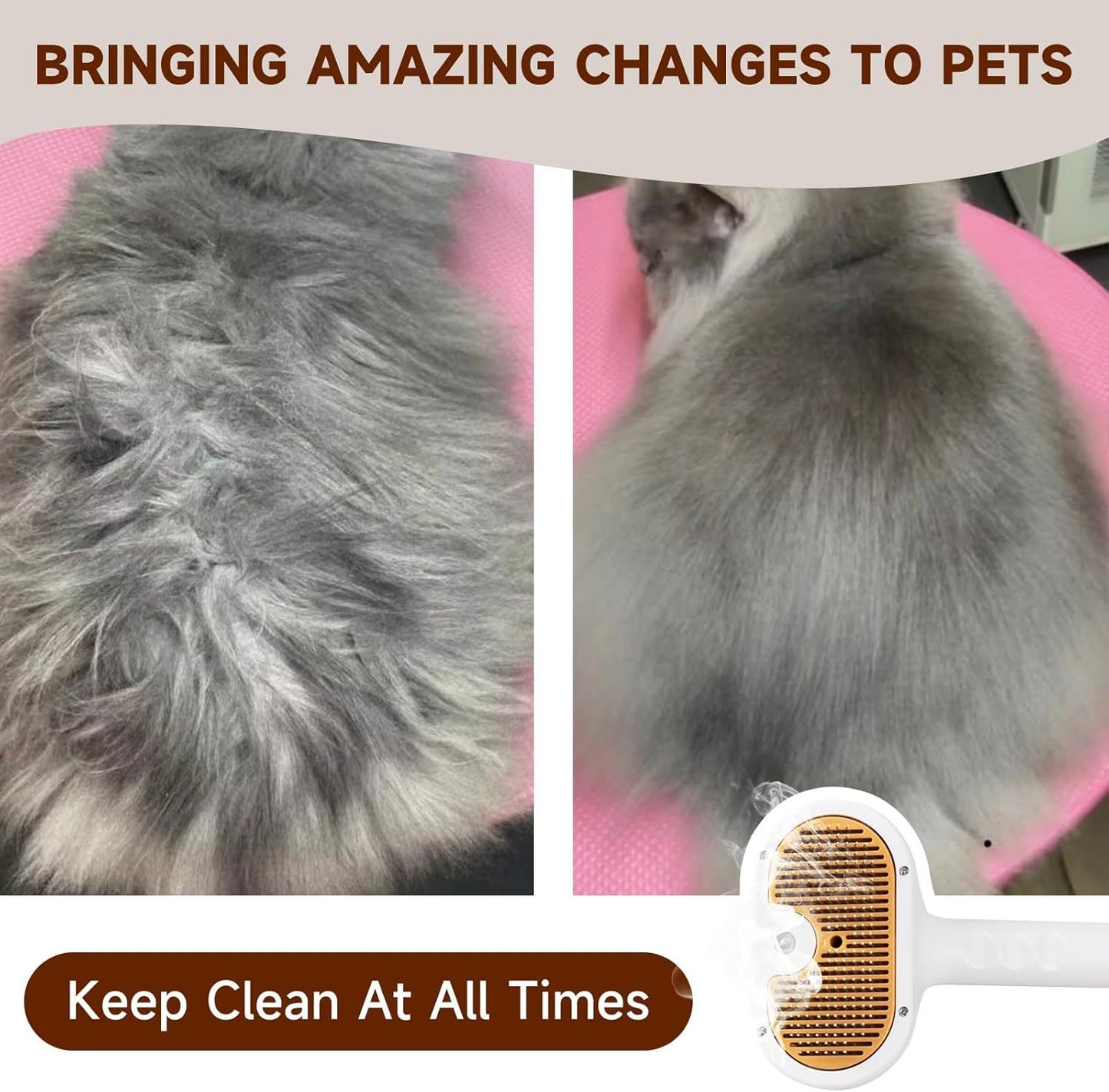 Universal Pet Steam Brush