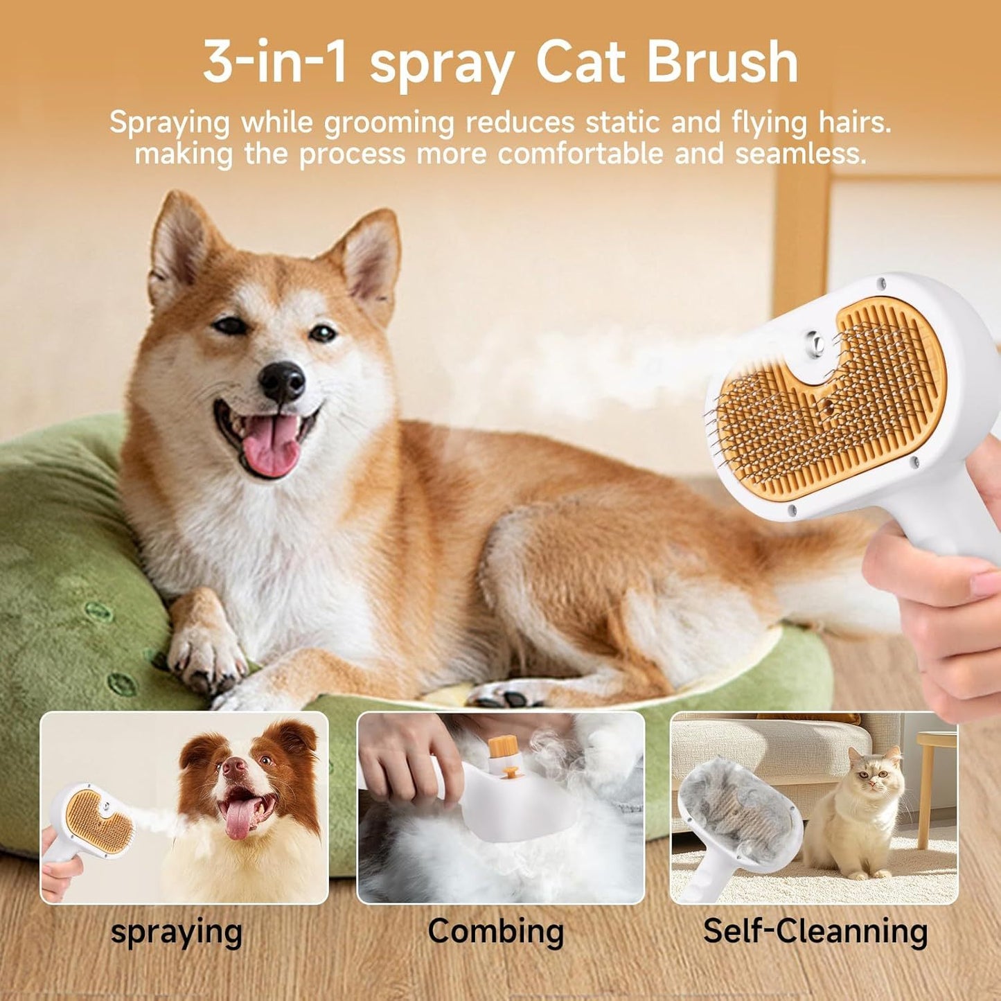Universal Pet Steam Brush