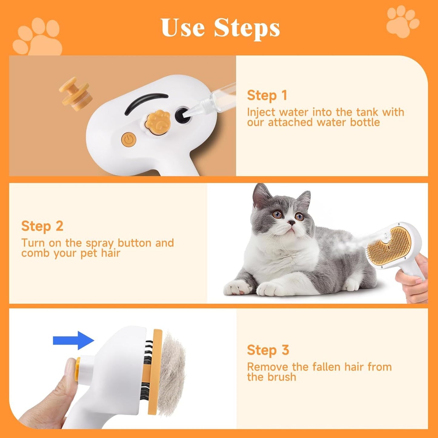 Universal Pet Steam Brush